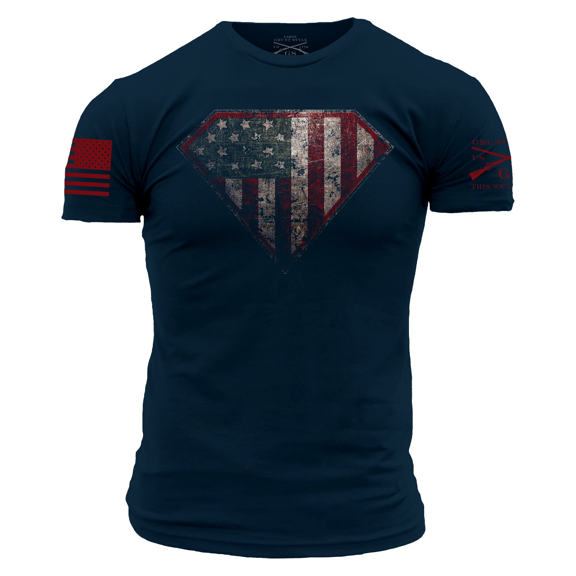 Men's grunt style shirts are known for their patriotic and military-inspired designs that make a bold statement.