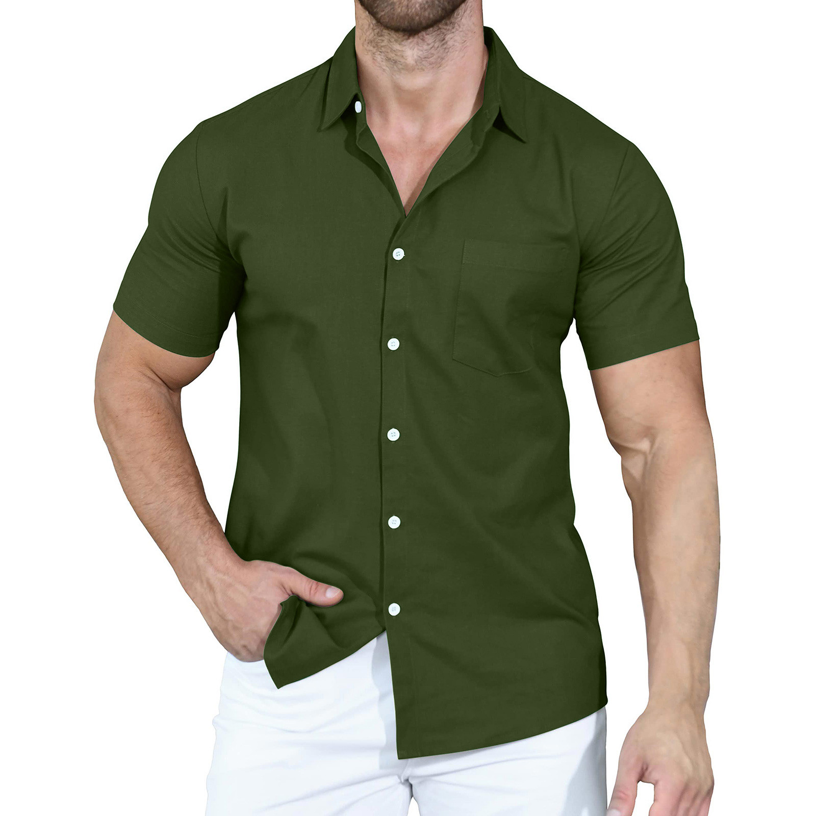 Short sleeve button up shirt