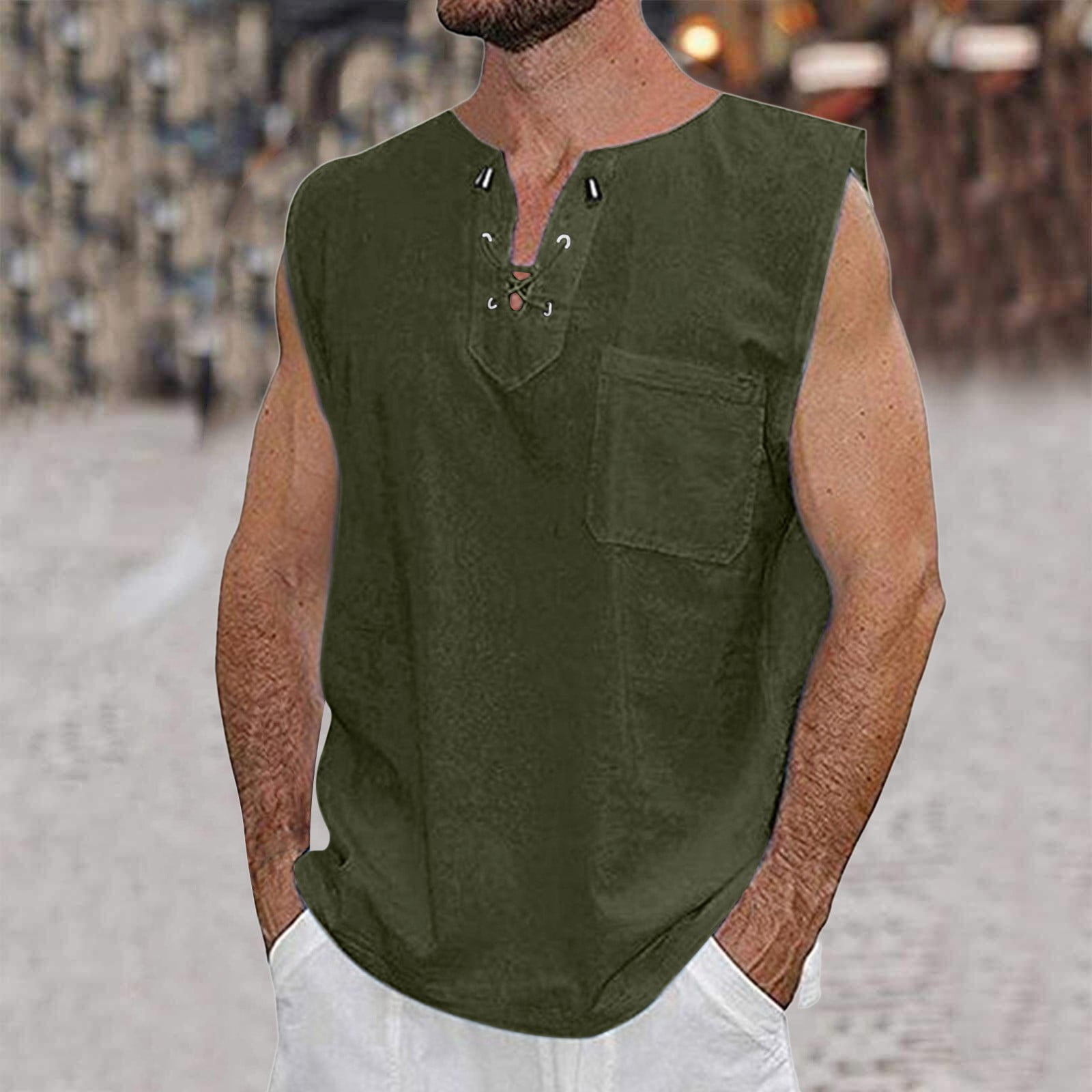 sleeveless golf shirt