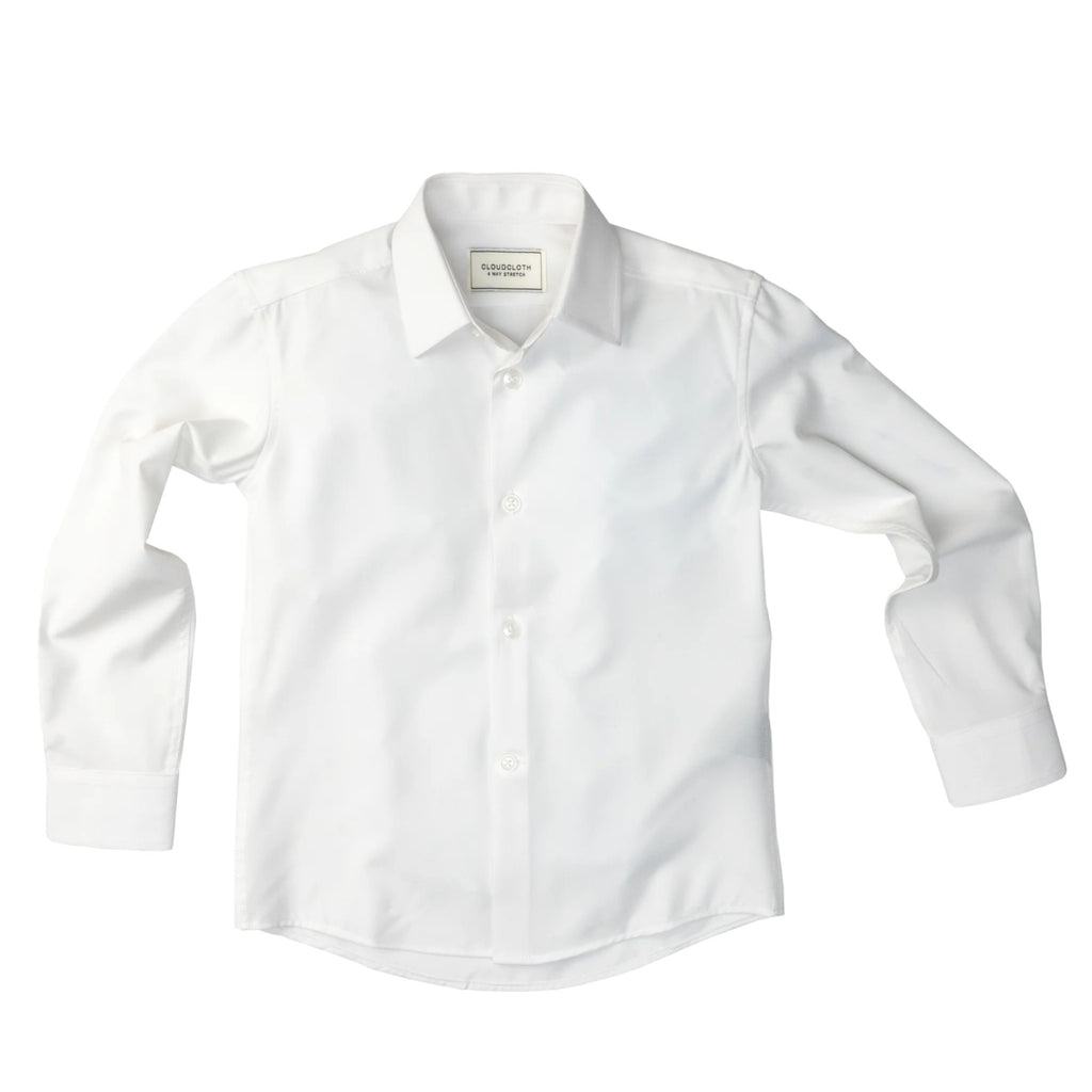 boys white dress shirt