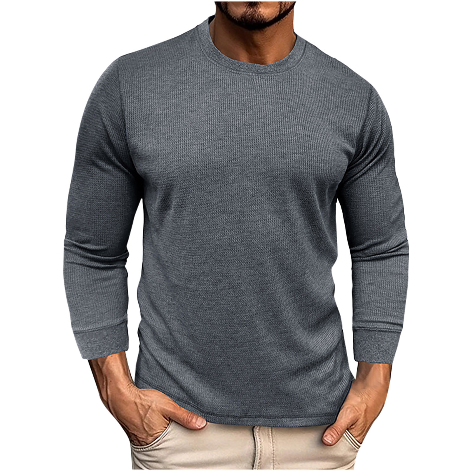 ribbed long sleeve shirt