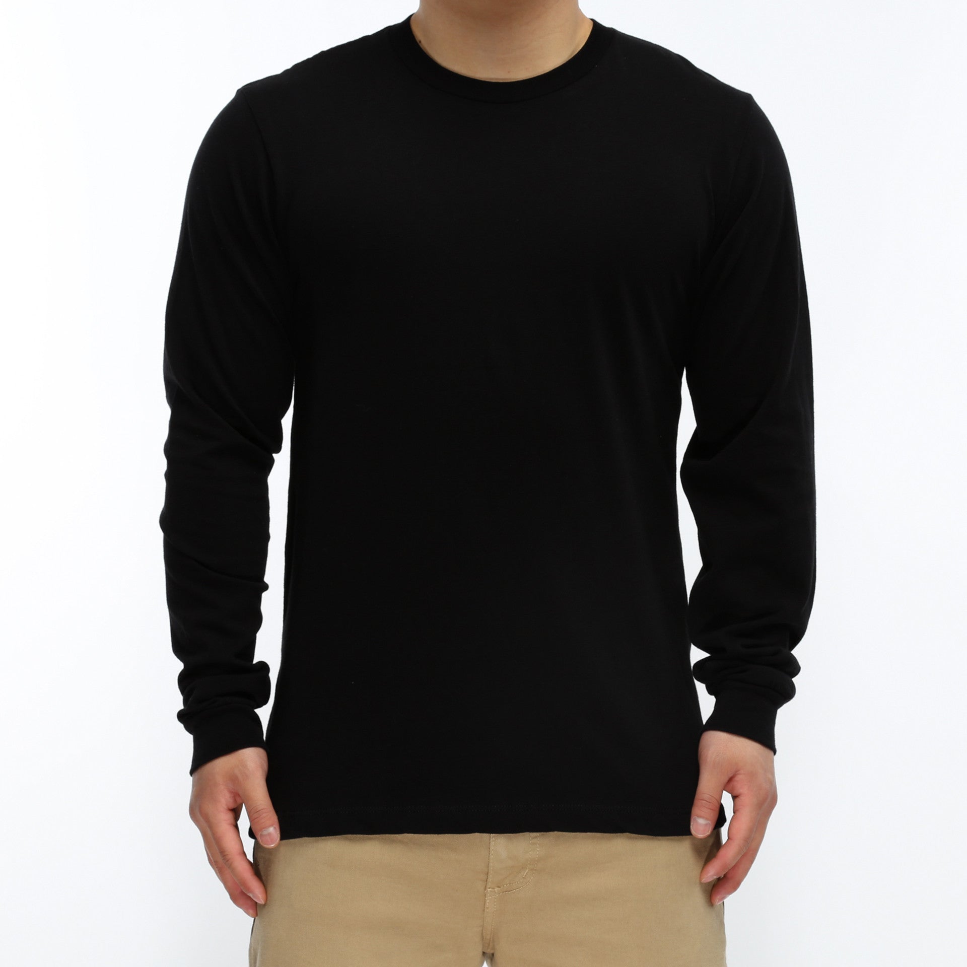 Black long sleeve shirt mens