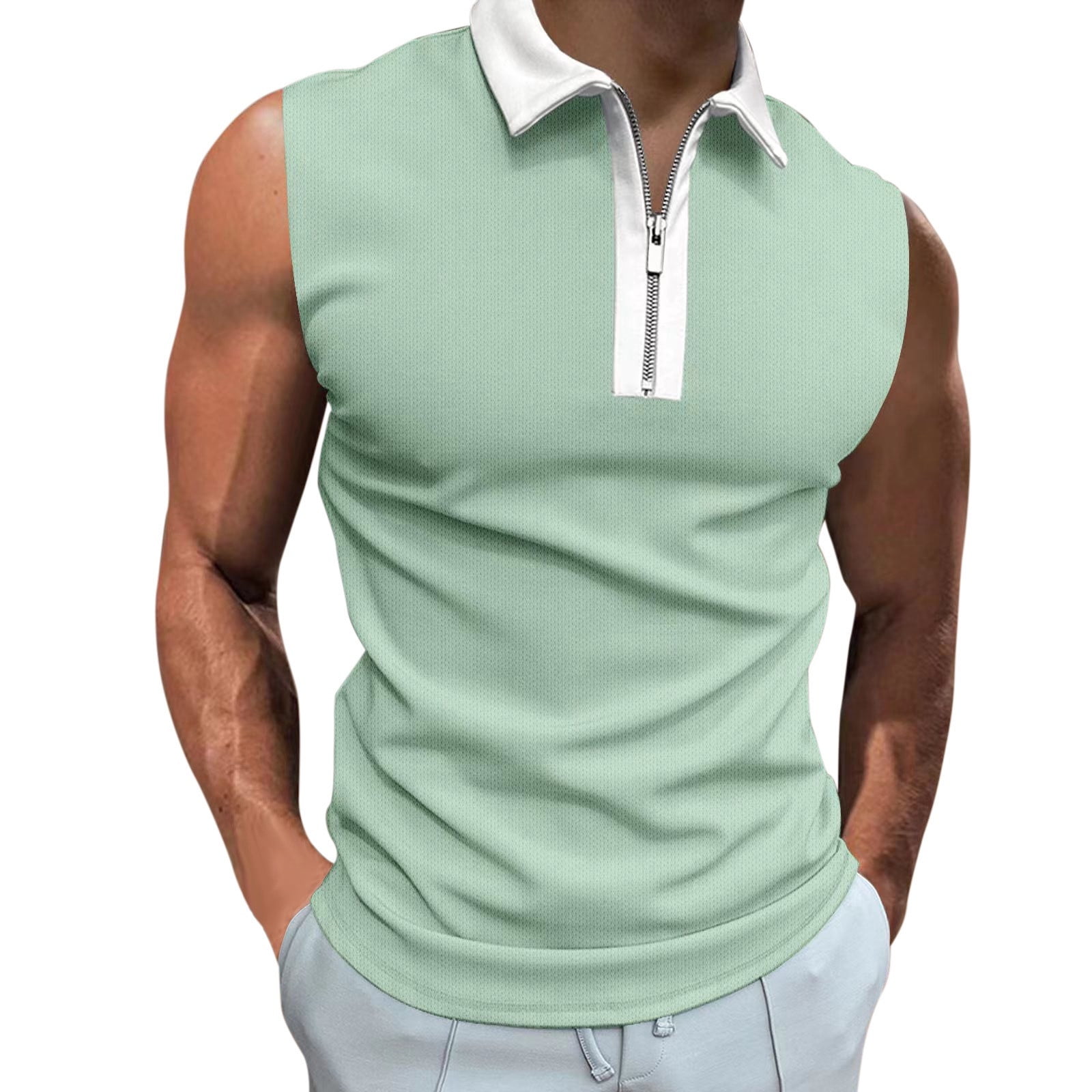 Sleeveless polo shirt 