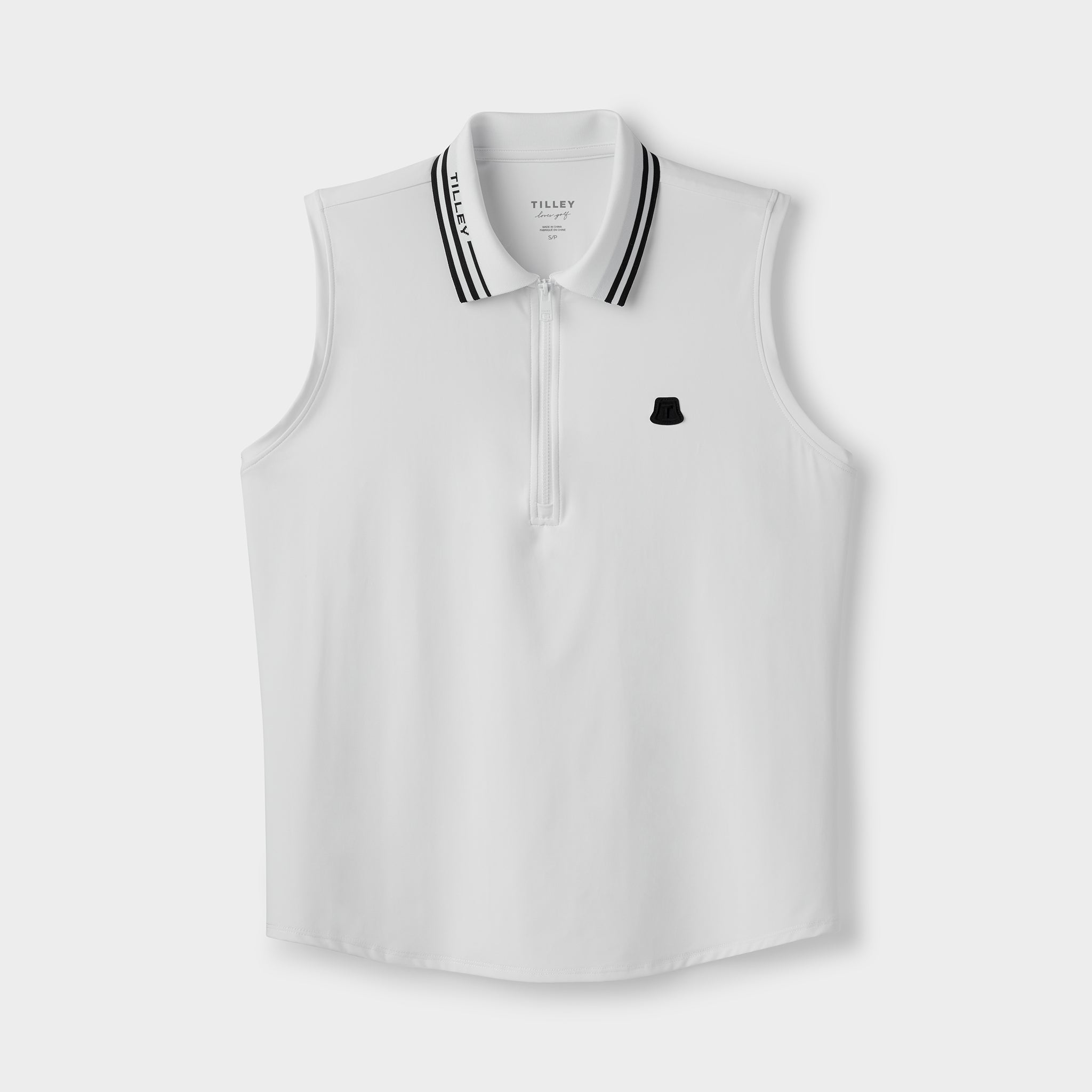 Sleeveless polo shirt 