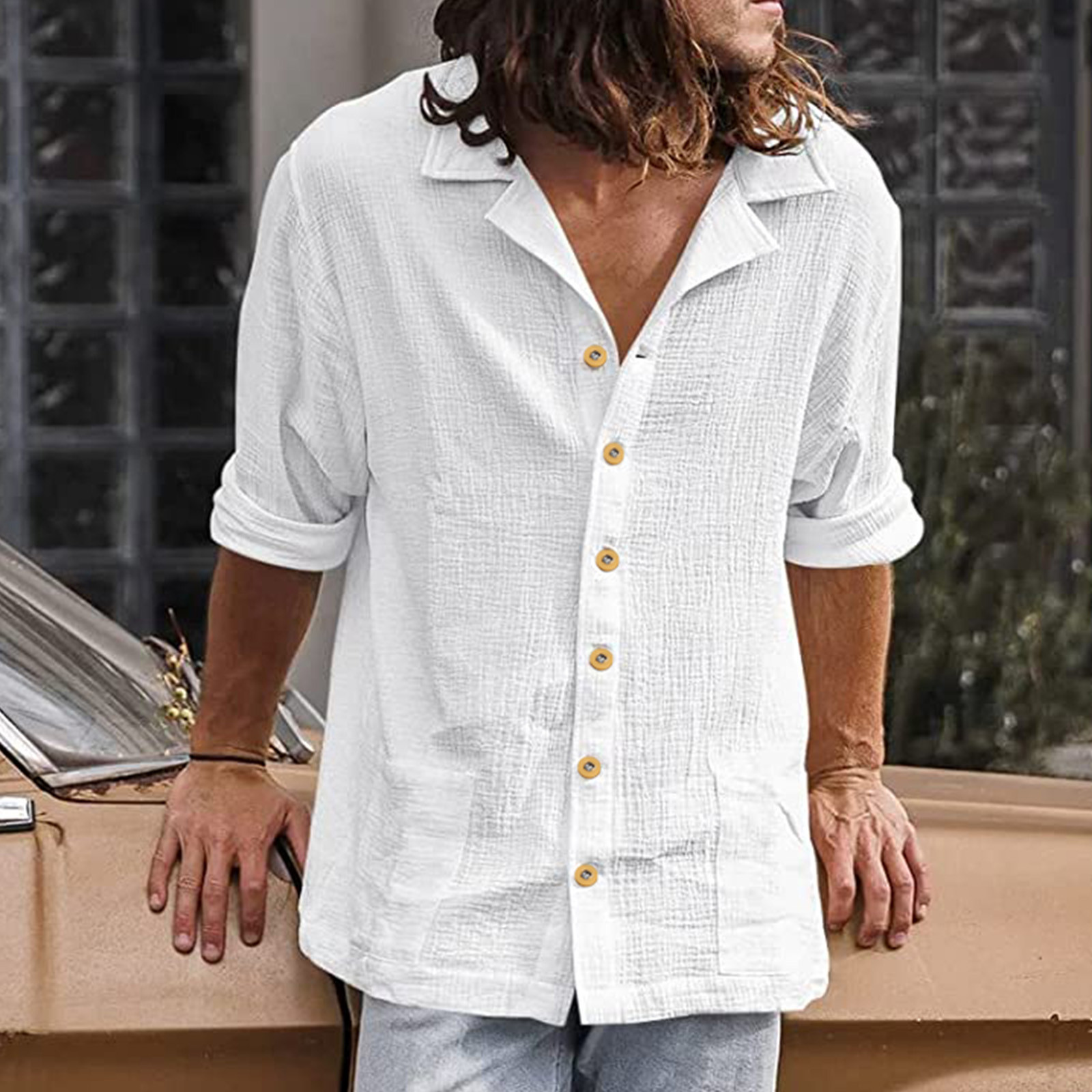 Linen shirt for men