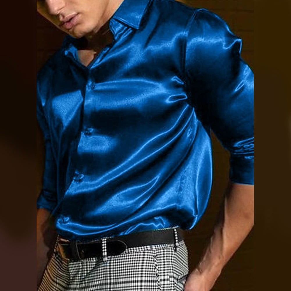 Mens satin shirt