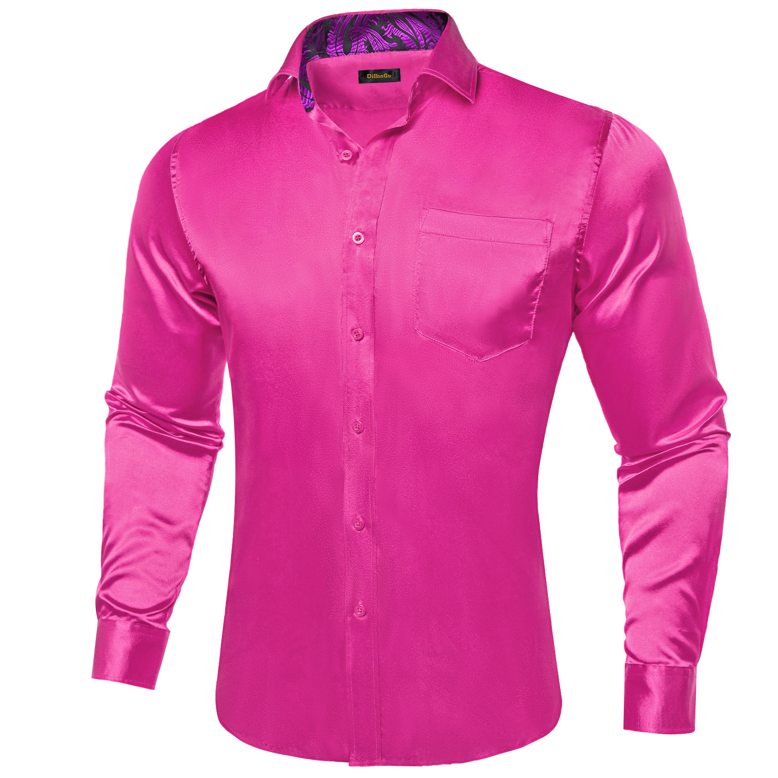 Mens satin shirt