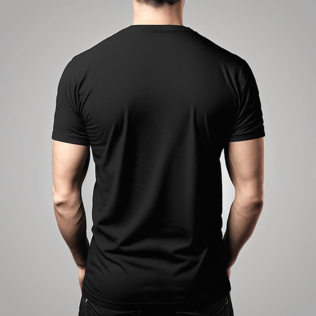 back of a black shirt