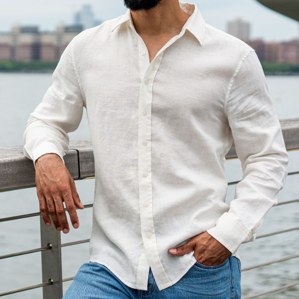 Linen mens shirt