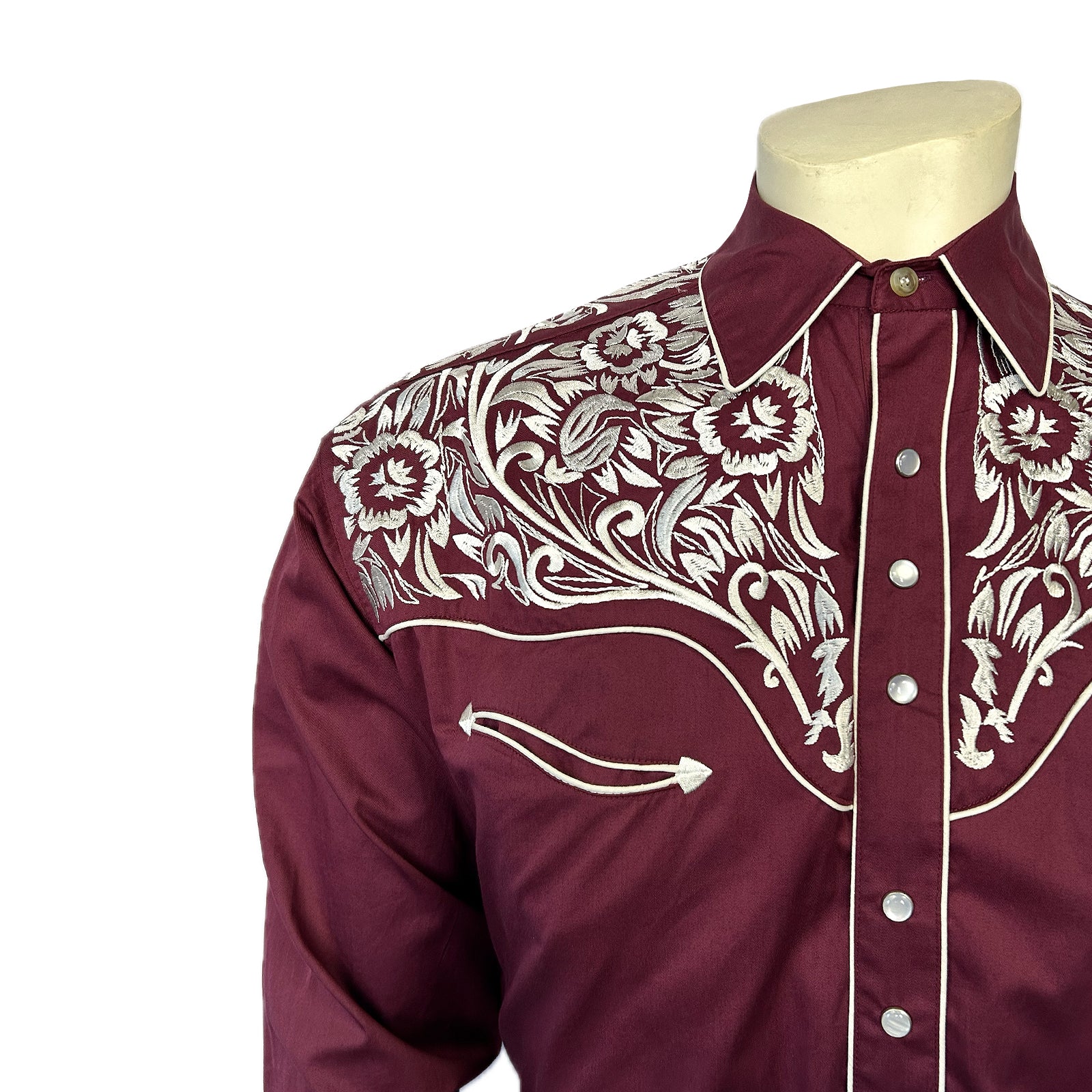 Mens burgundy shirt