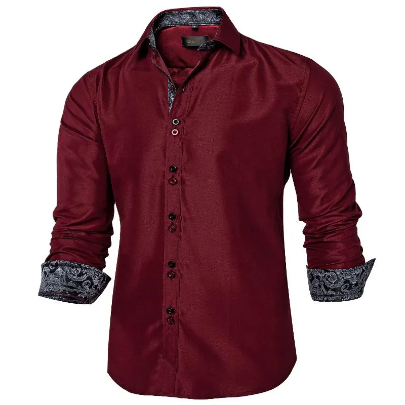 Mens burgundy shirt