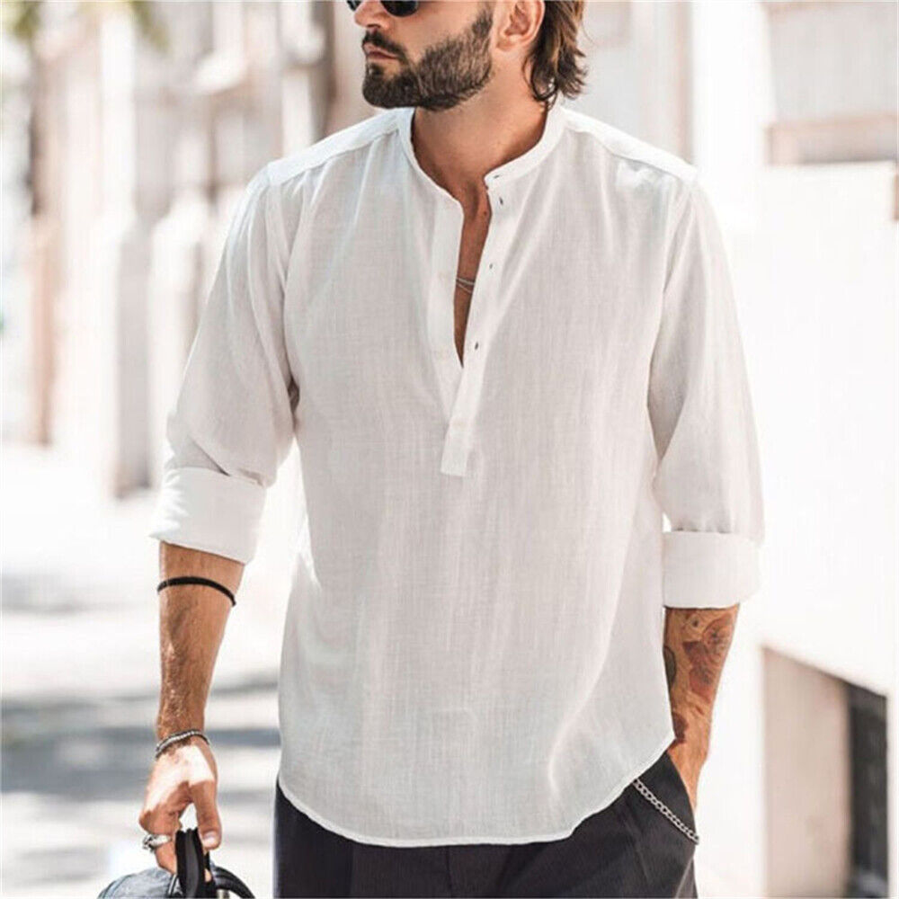 Linen mens shirt