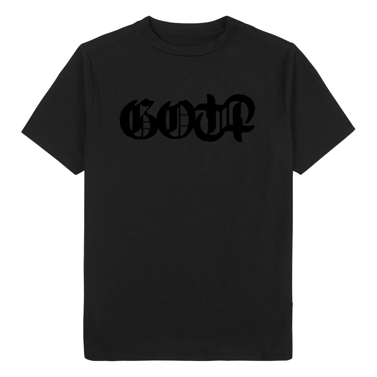 Black t-shirt design