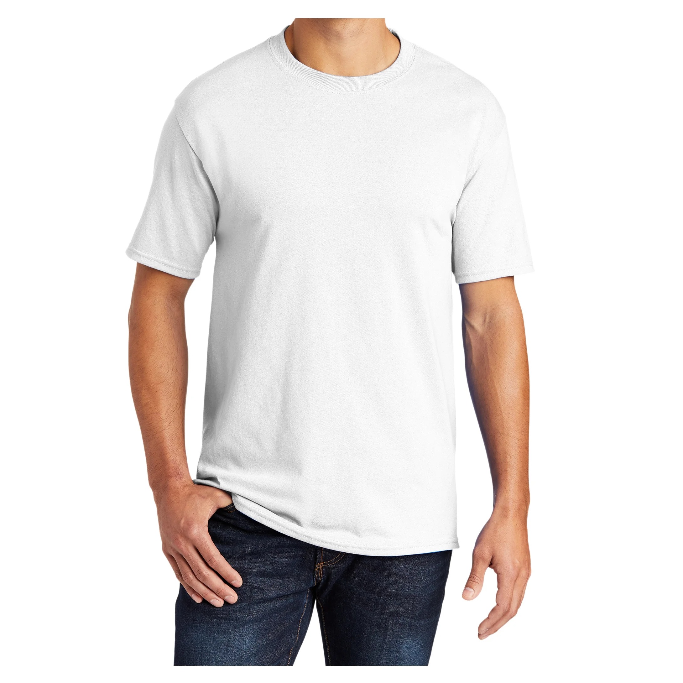 white polyester shirt