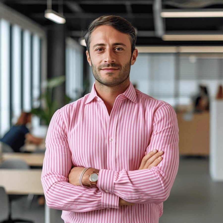 pink shirt outfit men