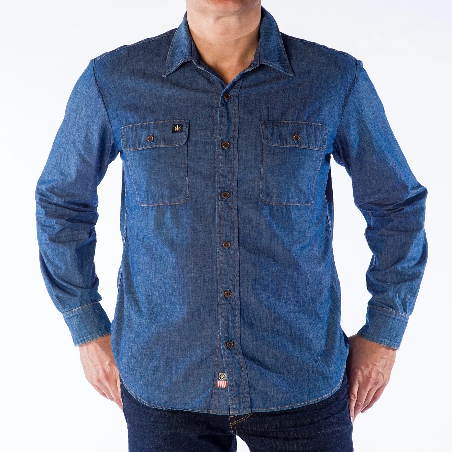 wear denim shirt