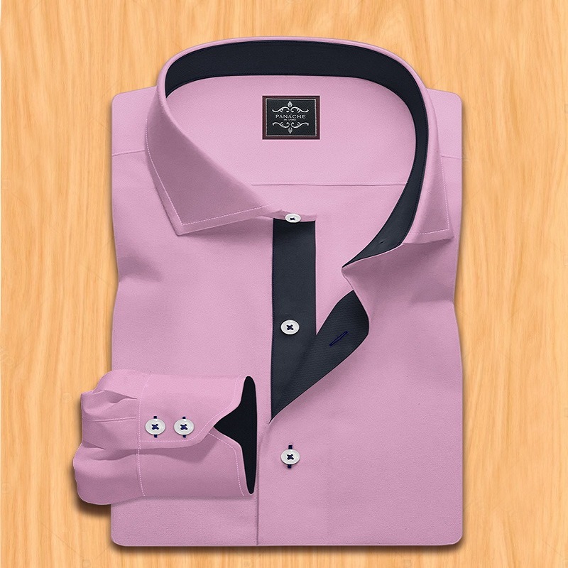 suit pink shirt