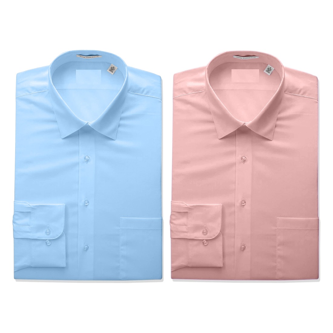 pink and light blue shirt