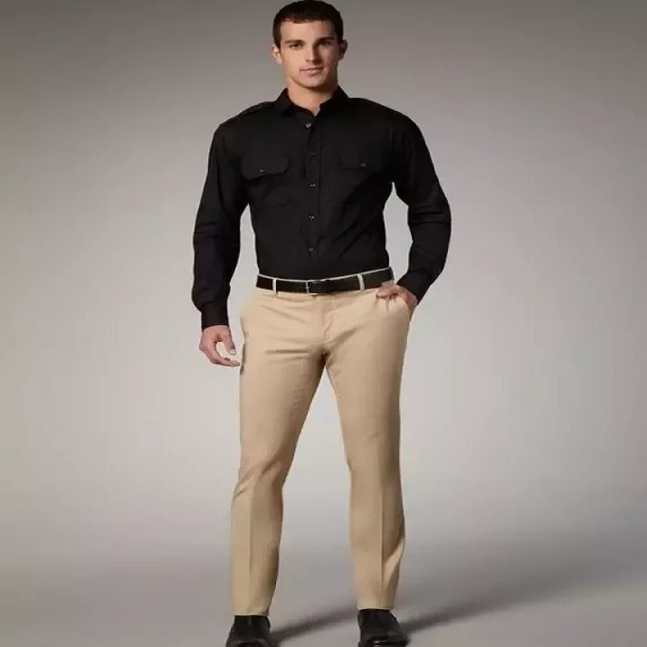 black shirt go with brown pants