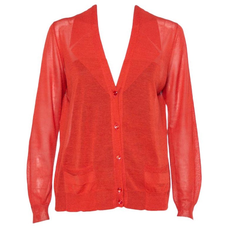 burnt orange cardigan sweater