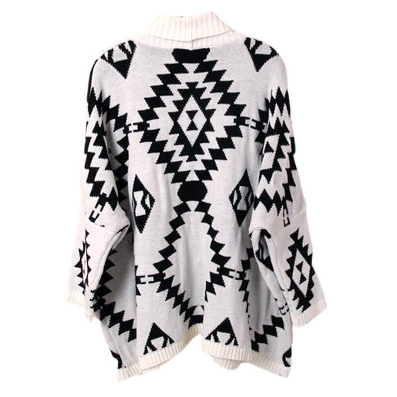 aztec print cardigan